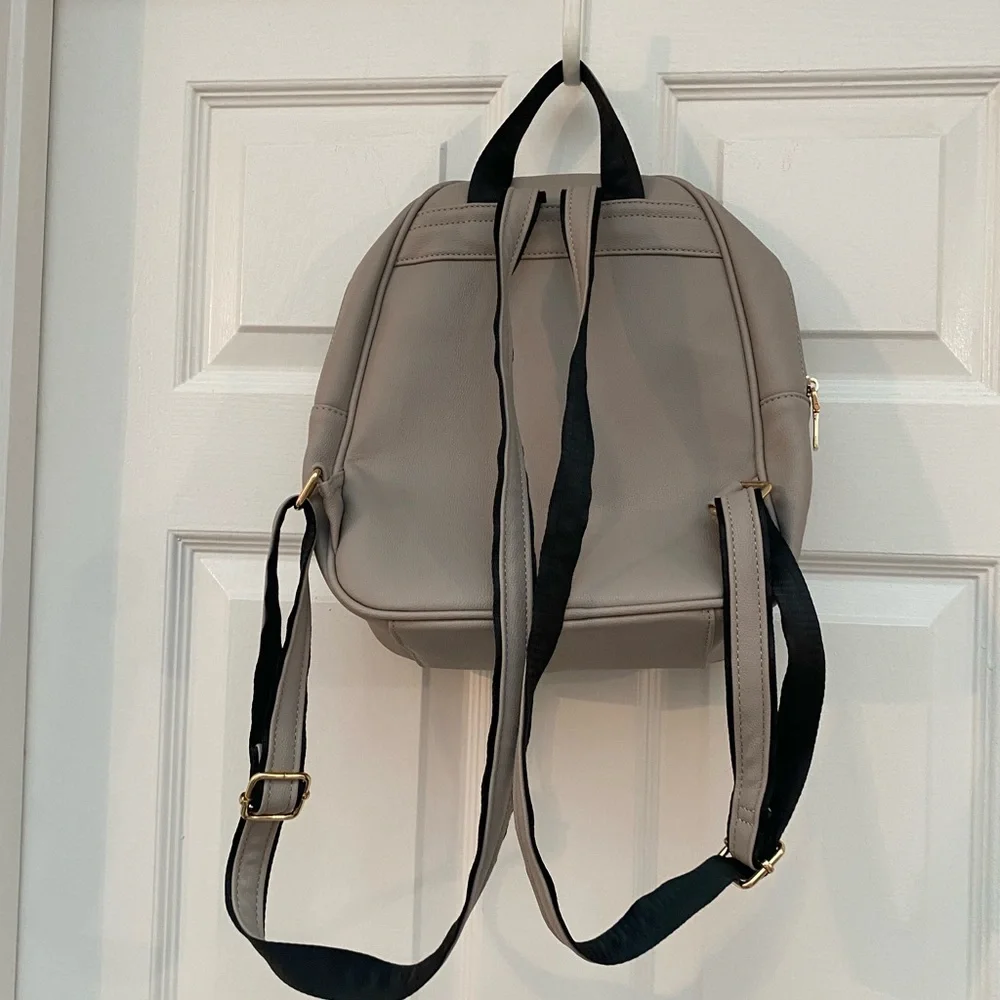 Elegant Gray Women's Small Backpack